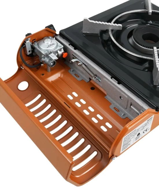 Orcamp CK-505 Tekli Portatif Kamp Ocağı Gaz Stop Emniyetli Turuncu