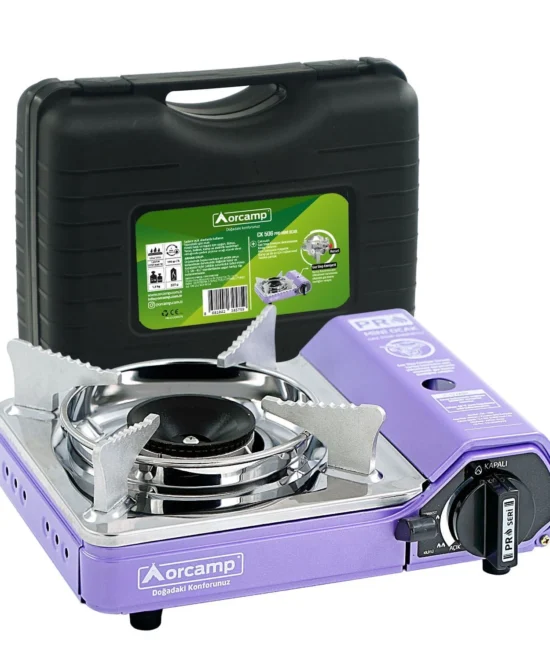 Orcamp CK-506 Tekli Mini Portatif Kamp Ocağı Mor