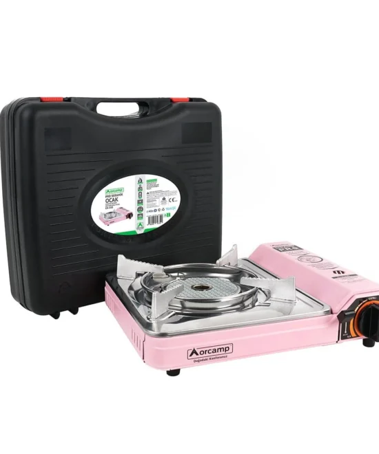Orcamp CK-508 Seramik Profesyonel Portatif Kamp Ocağı Pembe