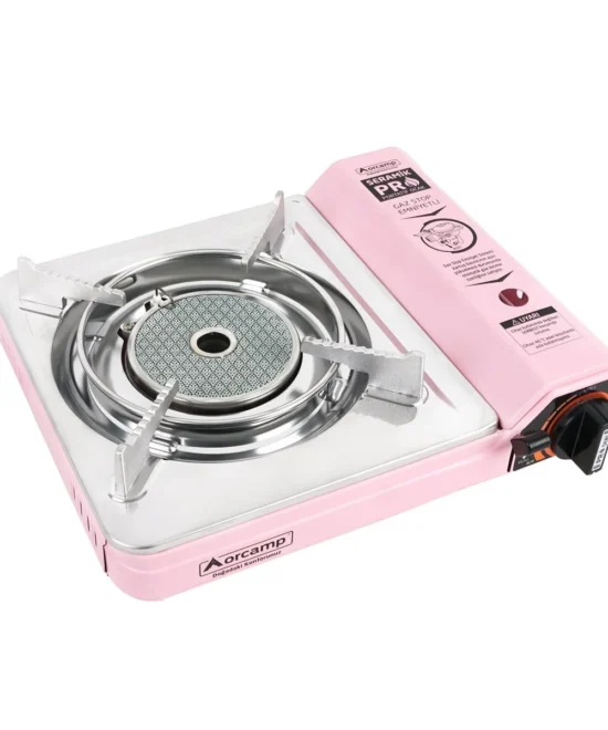 Orcamp CK-508 Seramik Profesyonel Portatif Kamp Ocağı Pembe