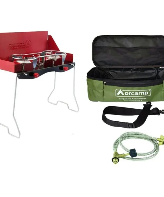 Orcamp K-629 Katlanabilir Ayaklı İkili Kamp Ocağı