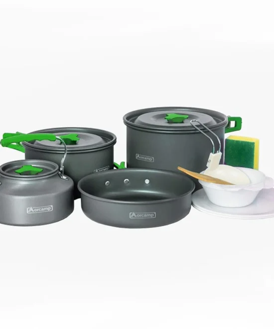 Orcamp OUT-1050 Alüminyum Kamp Tencere Seti 4 Parça