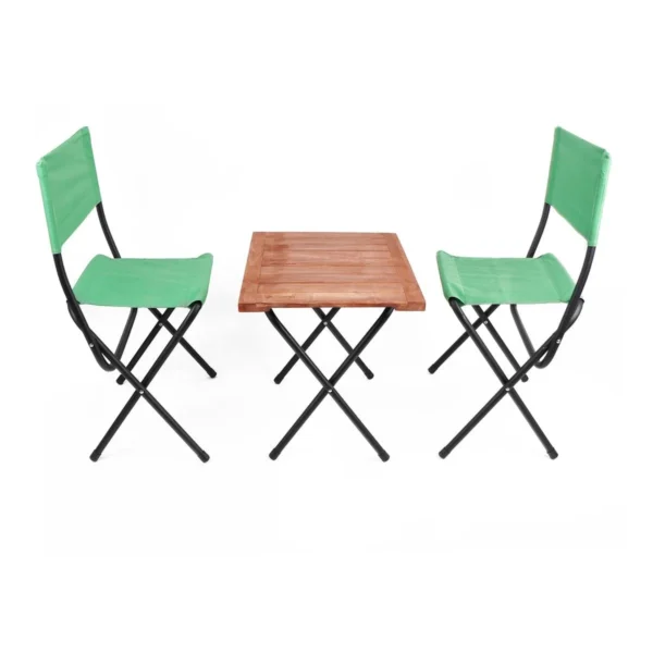 Orcamp OUT-2080 Ahşap Kamp Tabureli Masa Seti
